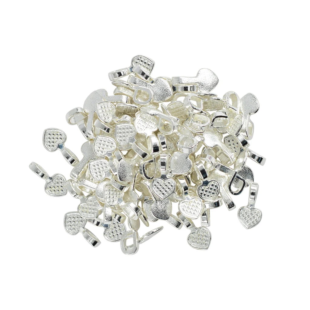 Набор для изготовления серег Shaop клей дизайна сердца 100 шт.|Ювелирная фурнитура и