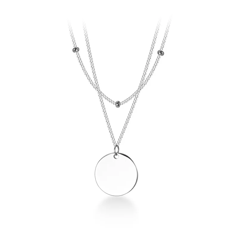 925 Sterling Silver Vintage Sweater Chain Fashion Round Pendant Necklace For Women 45CM Length Chain Jewelry Gifts
925 Sterling Silver Vintage Sweater Chain Fashion Round Pendant Necklace For Women 45CM Length Chain Jewelry Gifts