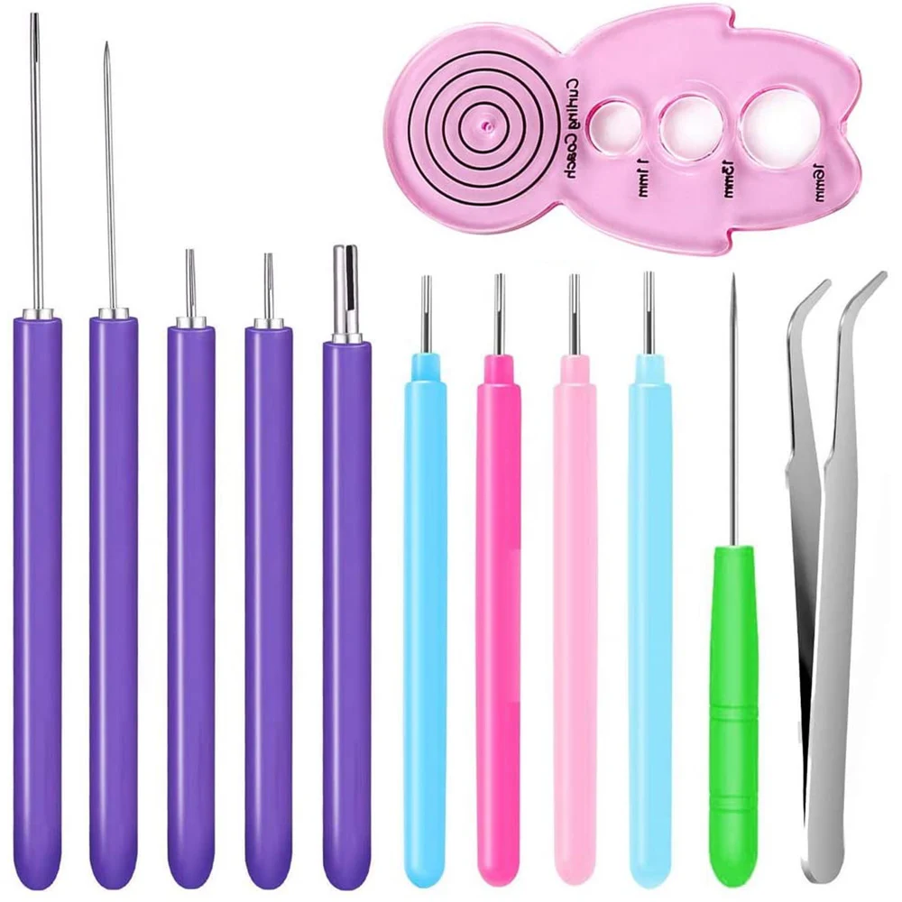12Pcs Paper Quilling Tools Slotted Kit Different Sizes Rolling Quilling Needle Pen DIY Paper Cardmaking Tools
12Pcs Paper Quilling Tools Slotted Kit Different Sizes Rolling Quilling Needle Pen DIY Paper Cardmaking Tools