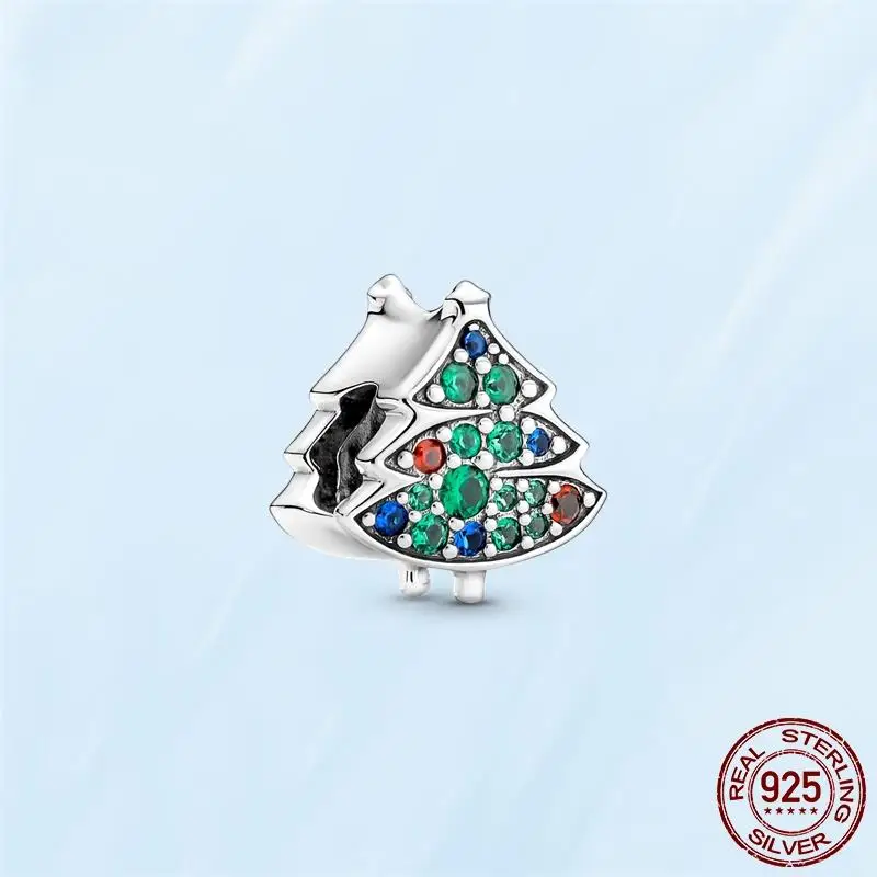 Christmas Present 925 Sterling Silver Christmas Tree Charm Beads Fit Original Pandora Bracelet Pendant Necklace DIY Jewelry Gift
Christmas Present 925 Sterling Silver Christmas Tree Charm Beads Fit Original Pandora Bracelet Pendant Necklace DIY Jewelry Gift
