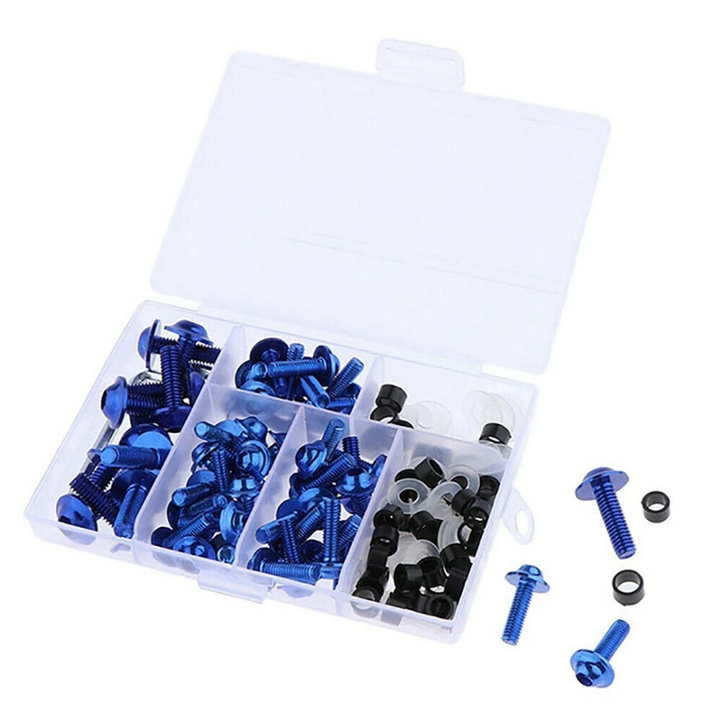 158PCS Universal Motorcycle Fairing Screws Nuts Kit Moto Body Work Bolts Screw for Yamaha YZF R1 R6 R3 2004- 2008
158PCS Universal Motorcycle Fairing Screws Nuts Kit Moto Body Work Bolts Screw for Yamaha YZF R1 R6 R3 2004- 2008