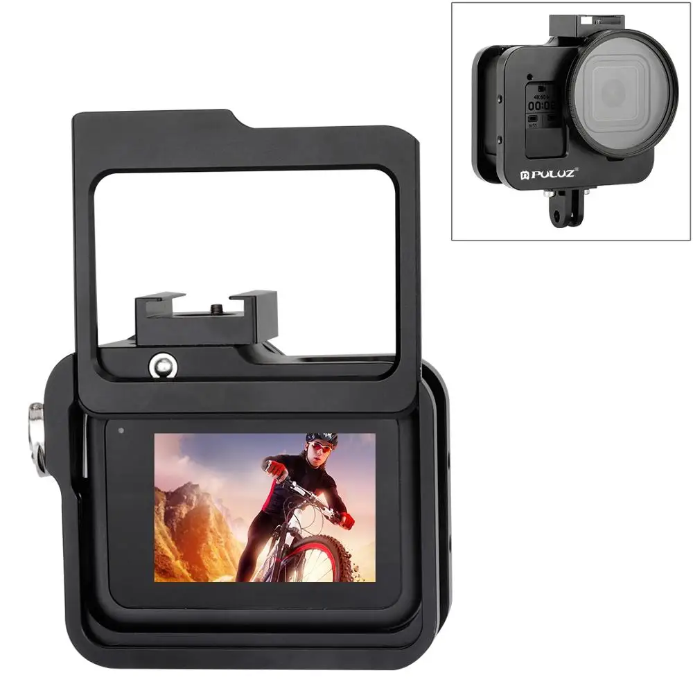 PULUZ Housing Shell CNC Aluminum Alloy Protective Cage for GoPro HERO8 Black with Insurance Frame & 52mm UV Lens
PULUZ Housing Shell CNC Aluminum Alloy Protective Cage for GoPro HERO8 Black with Insurance Frame & 52mm UV Lens