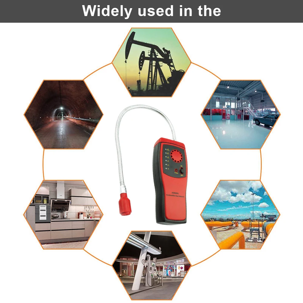 Combustible Gas Detector AS8800L Gas Analyzer Portable Propane Leakage Sensor Alarm With Sound Warning Mini Gas Detector
Combustible Gas Detector AS8800L Gas Analyzer Portable Propane Leakage Sensor Alarm With Sound Warning Mini Gas Detector
