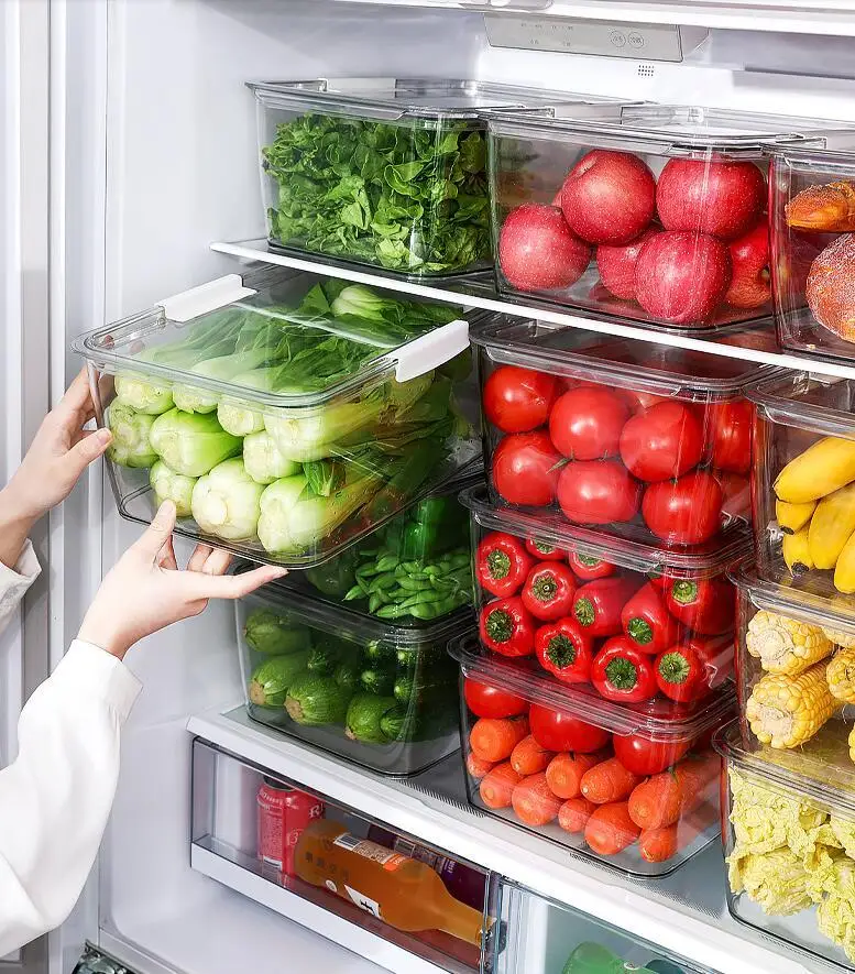 Food grade refrigerator storage vegetable preservation box frozen drawer storage box kitchen food arrangement artifact sealing
Food grade refrigerator storage vegetable preservation box frozen drawer storage box kitchen food arrangement artifact sealing