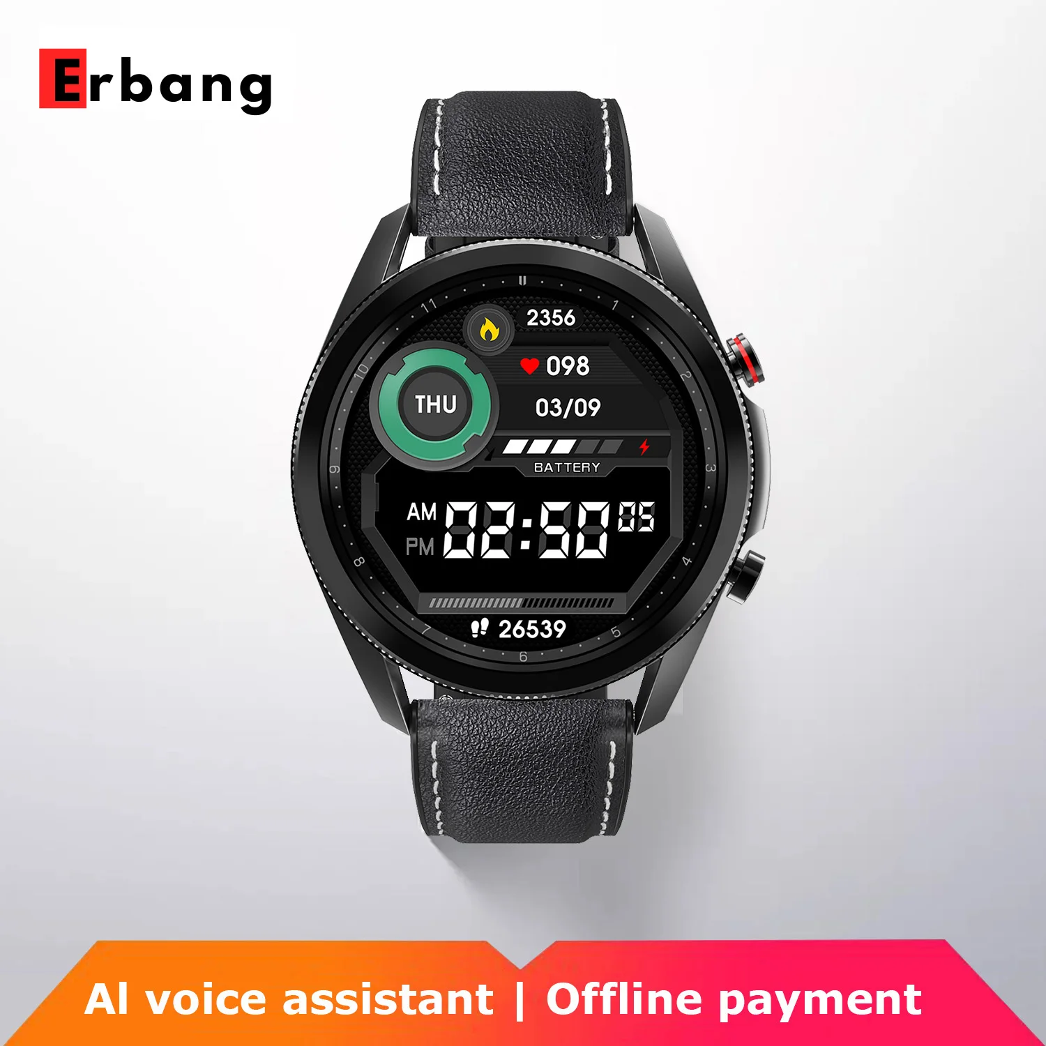 ERBANG NewSmart Watch Bluetooth Call 2021 Smartwatch Men’s and Women’s IP68 Waterproof Sports Fitness Bracelet for Android Apple
ERBANG NewSmart Watch Bluetooth Call 2021 Smartwatch Men’s and Women’s IP68 Waterproof Sports Fitness Bracelet for Android Apple