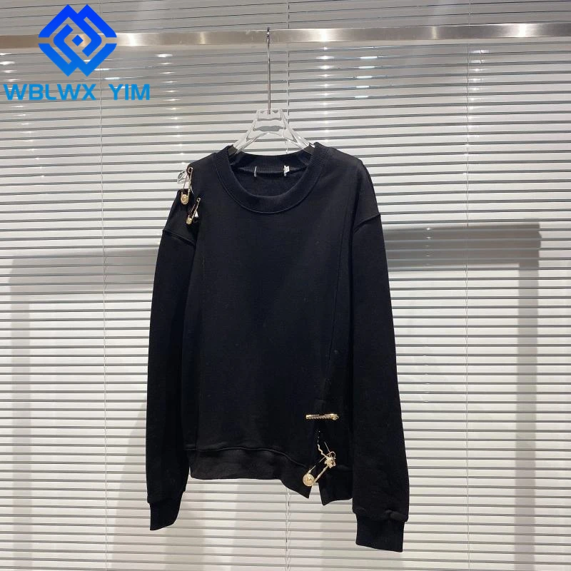 Fashion Paper Clip Decorate Sweatshirt Women Spring Autumn Hoodies O-Neck Long Sleeve Strapless Pullover Woman Loose Sweatshirts
Fashion Paper Clip Decorate Sweatshirt Women Spring Autumn Hoodies O-Neck Long Sleeve Strapless Pullover Woman Loose Sweatshirts