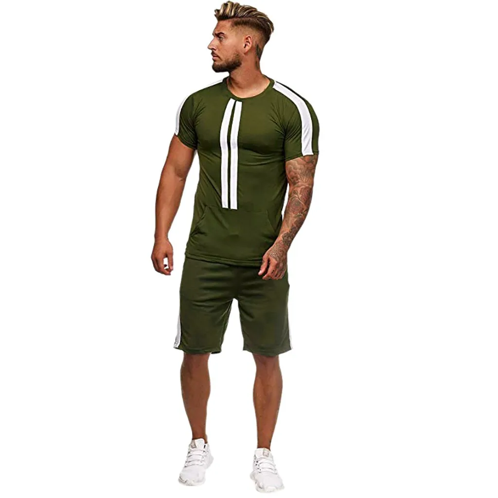 Men's Summer Casual Shirt + Shorts Set Color Combination Shorts Short Sleeve Sports Slim Set Loose Casual Shorts 2 Piece Set
Men's Summer Casual Shirt + Shorts Set Color Combination Shorts Short Sleeve Sports Slim Set Loose Casual Shorts 2 Piece Set