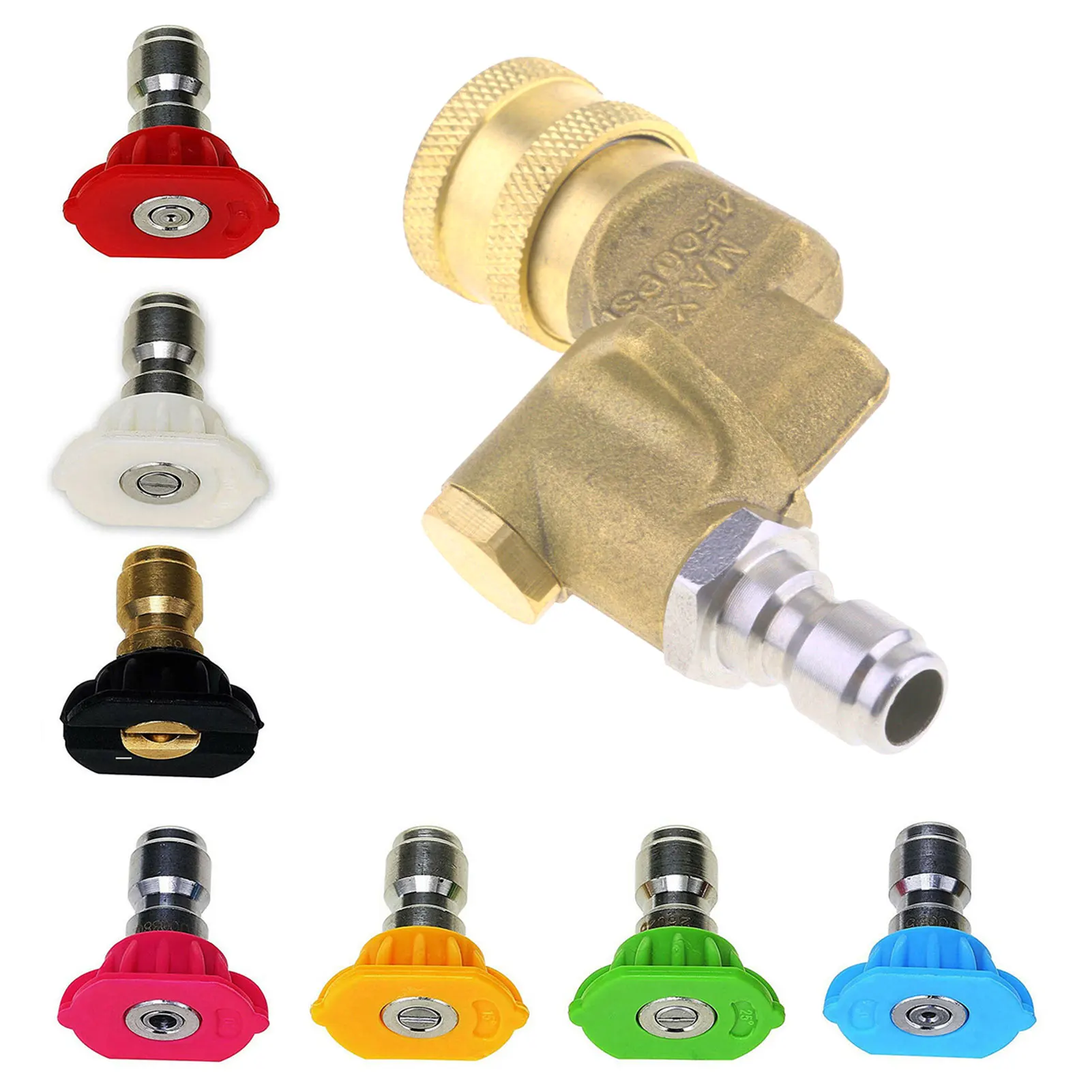 7pcs/Set 1/4 Quick Connector Car Washing Nozzles High Pressure Washer Sprayer Nozzle Tip Washer Accessories Ordinary
7pcs/Set 1/4 Quick Connector Car Washing Nozzles High Pressure Washer Sprayer Nozzle Tip Washer Accessories Ordinary