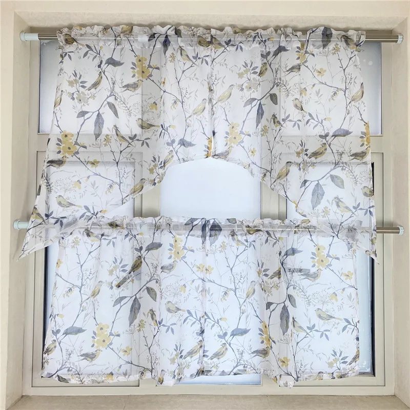 American Birds Curtain Swags Tiers Set Of 4 for Kitchen Door Panel Half Voile Sheer Curtain Cafe Valance Rod Pocket DL-ZH044
American Birds Curtain Swags Tiers Set Of 4 for Kitchen Door Panel Half Voile Sheer Curtain Cafe Valance Rod Pocket DL-ZH044