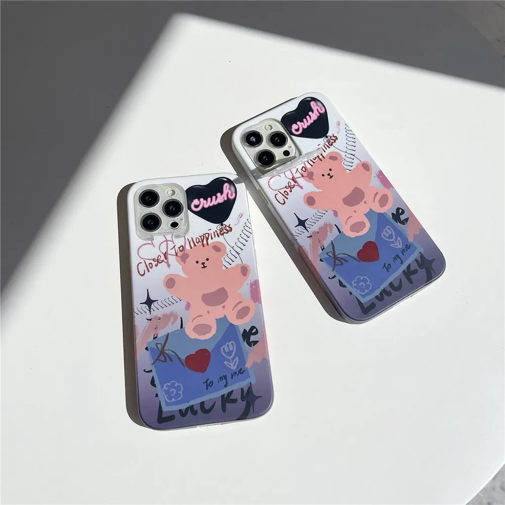 INS Cartoon Cute Heart shape Bear Phone Case For iPhone 13 12 11 PRO MAX XS X XR 7 8 PLUS Soft Frame Silicone Protective Cover
INS Cartoon Cute Heart shape Bear Phone Case For iPhone 13 12 11 PRO MAX XS X XR 7 8 PLUS Soft Frame Silicone Protective Cover