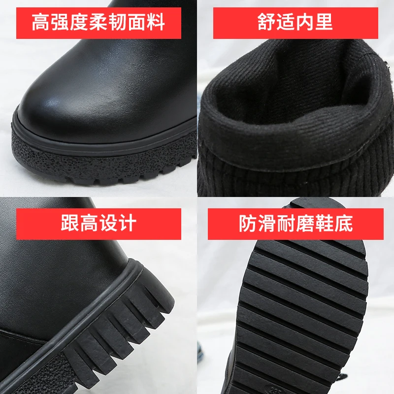 Women's Mid Calf Boots Female Shoes Luxury Designer Winter Footwear Round Toe Boots-Women Ladies Low Autumn Fashion Lolita 202
Women's Mid Calf Boots Female Shoes Luxury Designer Winter Footwear Round Toe Boots-Women Ladies Low Autumn Fashion Lolita 202