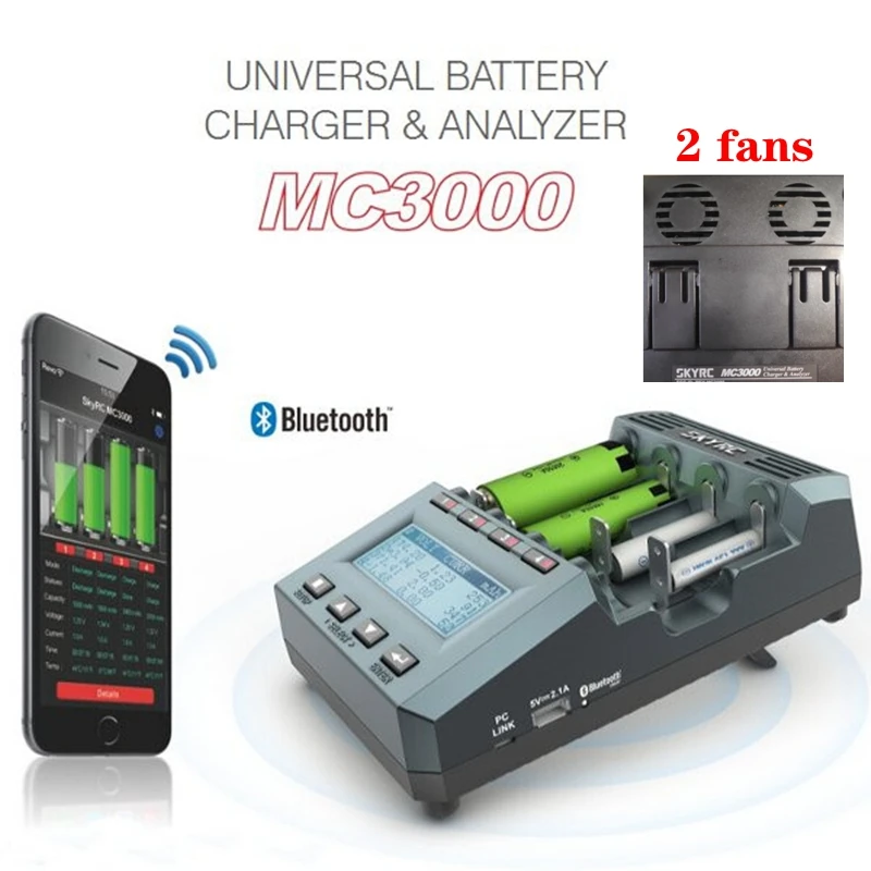 SKYRC MC3000 Battery Charger BT-bluetooth Smart APP PC Wireless Control Universal Rechargeable 18650 aa Lithium-ion LiFePO4 lipo
SKYRC MC3000 Battery Charger BT-bluetooth Smart APP PC Wireless Control Universal Rechargeable 18650 aa Lithium-ion LiFePO4 lipo