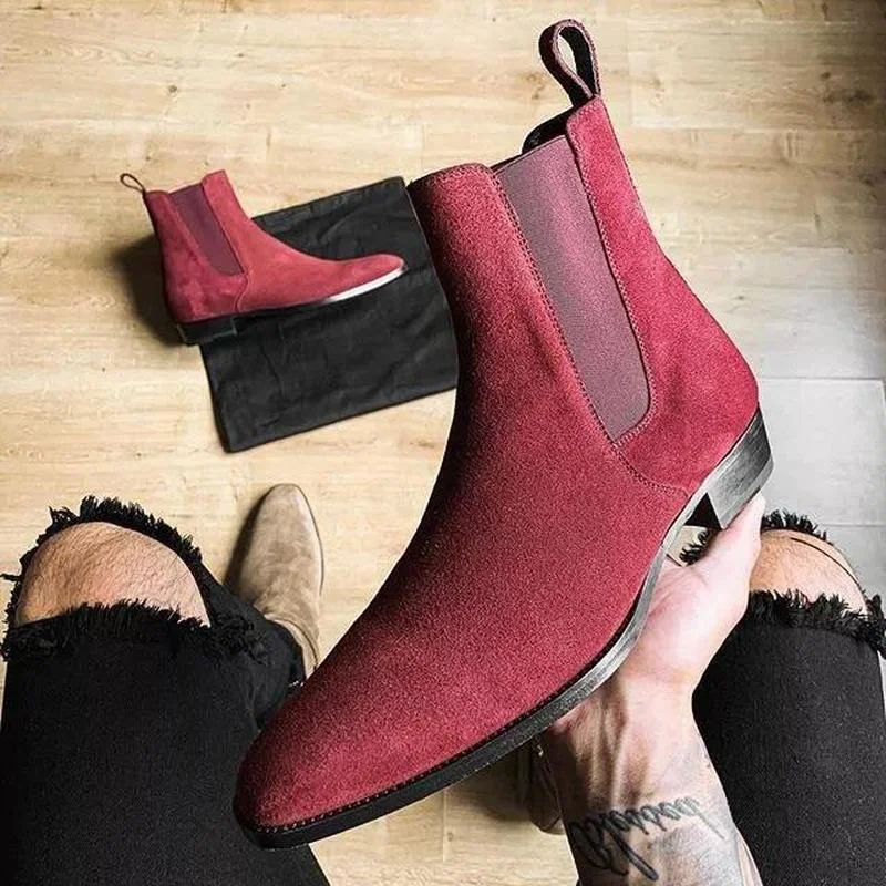 Men Shoes Boots Concise Fashion Spring Autumn Slip on Faux Suede Round Toe Comfortable Sapatos Para Hombre Street Styl ZQ0615
Men Shoes Boots Concise Fashion Spring Autumn Slip on Faux Suede Round Toe Comfortable Sapatos Para Hombre Street Styl ZQ0615