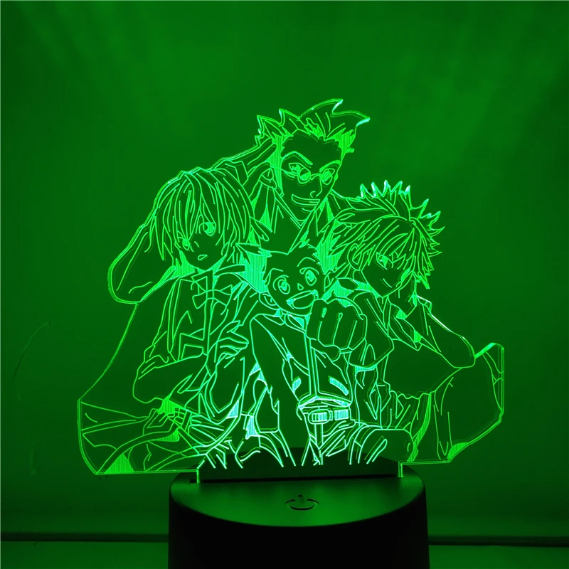 Anime Hunter X Decoration Light Gon Killua Leorio Action Figure 3D Night Light Acrylic LED Changing Lighting Bedroom Table Lamp
Anime Hunter X Decoration Light Gon Killua Leorio Action Figure 3D Night Light Acrylic LED Changing Lighting Bedroom Table Lamp