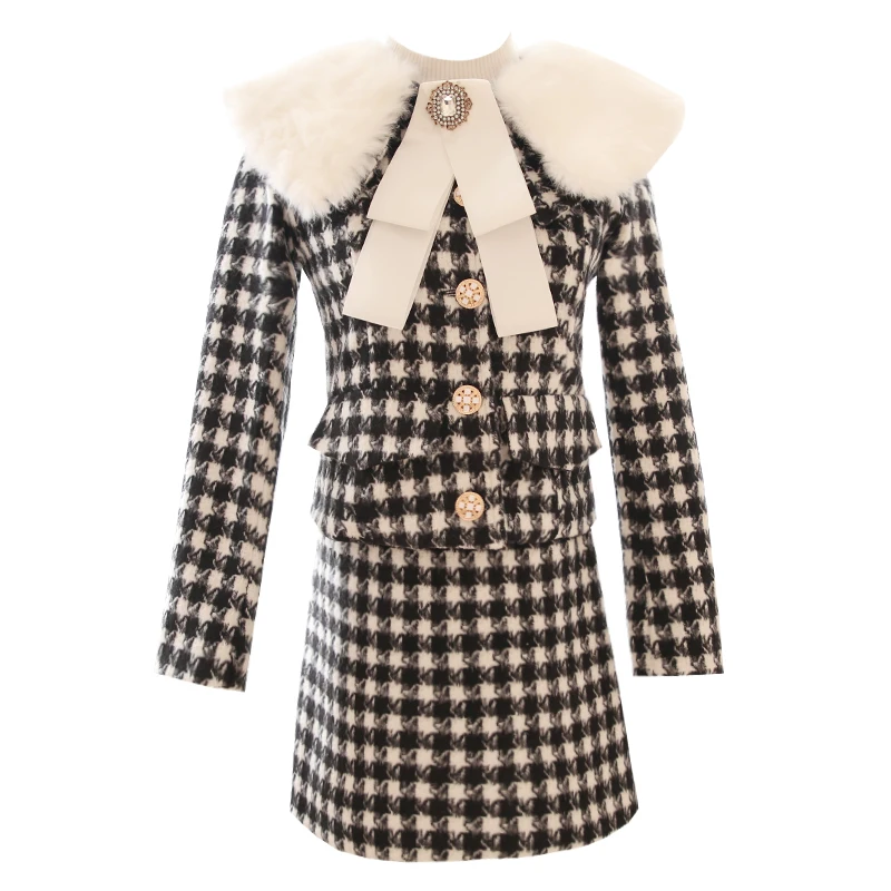 Новый костюм, плюшевое твидовое пальто с тяжелыми волосами в клетку, приталенная юбка с высокой талией, комплект из двух предметов, куртка, в...
Новый костюм, плюшевое твидовое пальто с тяжелыми волосами в клетку, приталенная юбка с высокой талией, комплект из двух предметов, куртка, в...