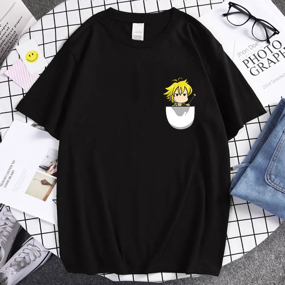 Летняя Повседневная футболка большого размера с короткими рукавами и принтом в стиле аниме семь смертных грехов мелиодас с карманом на гру... 
Летняя Повседневная футболка большого размера с короткими рукавами и принтом в стиле аниме семь смертных грехов мелиодас с карманом на гру...