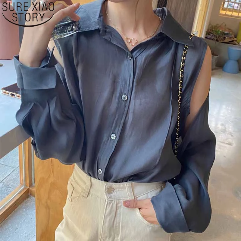 Gentle Slightly Wrinkled Shawl Shirt Women Korean Chic French Autumn Hollow Long Sleeve Blouse Loose Sunscreen Shirts Tops 16370
Gentle Slightly Wrinkled Shawl Shirt Women Korean Chic French Autumn Hollow Long Sleeve Blouse Loose Sunscreen Shirts Tops 16370