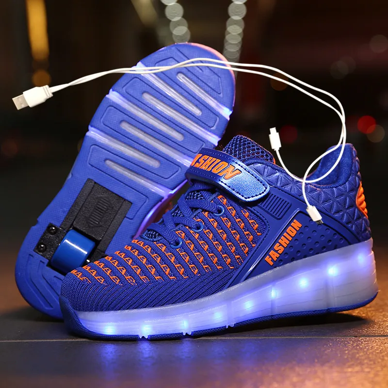 Red Pink Blue USB Charging Fashion Girls Boys LED Light Roller Skate Shoes For Children Kids Sneakers With Wheels One wheels
Red Pink Blue USB Charging Fashion Girls Boys LED Light Roller Skate Shoes For Children Kids Sneakers With Wheels One wheels