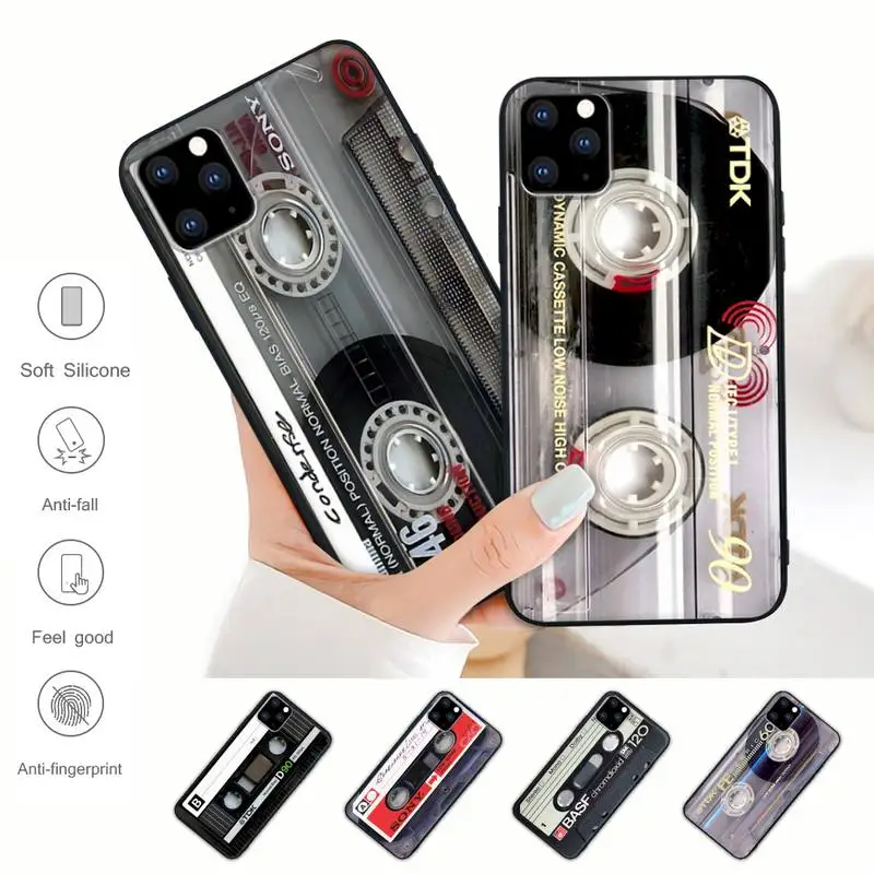 Hot Classical Old Cassette Tape Black Silicone Phone Case For IPhone 12 11 Pro Max Xs X Xr 7 8 6 6s Plus 5 5s Se 2020 Cover
Hot Classical Old Cassette Tape Black Silicone Phone Case For IPhone 12 11 Pro Max Xs X Xr 7 8 6 6s Plus 5 5s Se 2020 Cover