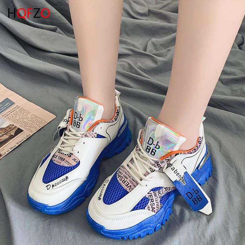 HQFZO Comfy Breathable Mesh Chunky Heels Women's Platform Sneakers Casual Female Shoes Brand Walking Shoes 2020 Autumn Mujer
HQFZO Comfy Breathable Mesh Chunky Heels Women's Platform Sneakers Casual Female Shoes Brand Walking Shoes 2020 Autumn Mujer