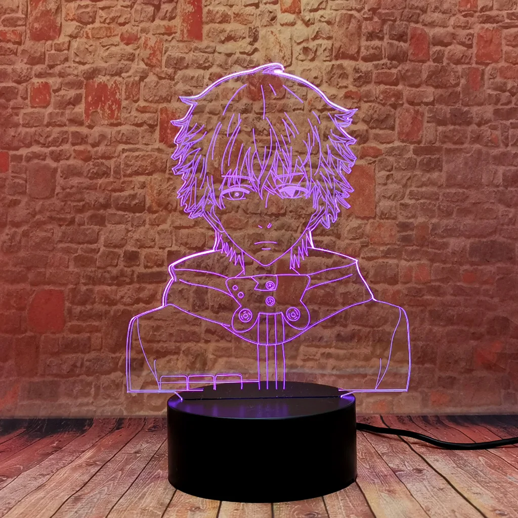 Cool 3D Visual Illusion LED Lamp Japan Manga Tokyo Ghoul Anime Figure Model Toys
Cool 3D Visual Illusion LED Lamp Japan Manga Tokyo Ghoul Anime Figure Model Toys