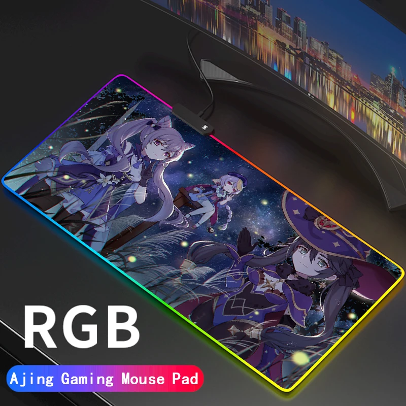 Genshin Impact LED Light Gaming Mouse Pad RGB Large Keyboard Non-Slip Rubber Base Computer Carpet Desk Mat PC Game Mouse Pad
Genshin Impact LED Light Gaming Mouse Pad RGB Large Keyboard Non-Slip Rubber Base Computer Carpet Desk Mat PC Game Mouse Pad