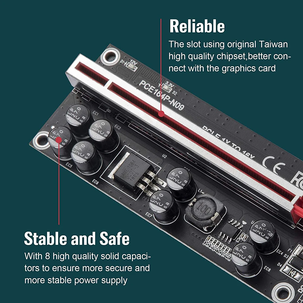 Ver009s Plus Pci-e riser Card 009s Plus Pcie Express x1 To x16 15Pin to 6Pin Power Usb 3.0 Cable For Mining Gpu Graphics Card
Ver009s Plus Pci-e riser Card 009s Plus Pcie Express x1 To x16 15Pin to 6Pin Power Usb 3.0 Cable For Mining Gpu Graphics Card