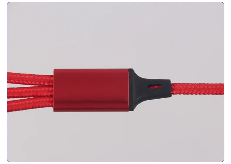Multifunctional One-to-three Braided Charging Cable Suitable for Most Current Mobile Phone Models | Мобильные телефоны и