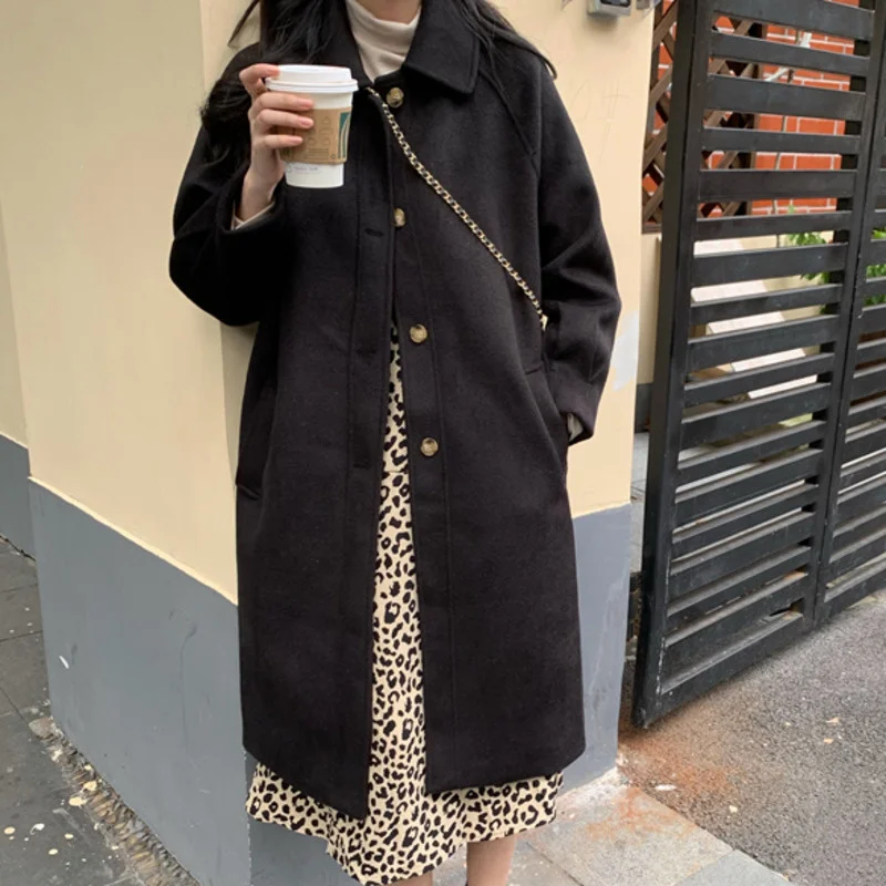 Женское твидовое пальто, Свободное пальто средней и длинной длины с отложным воротником и длинными рукавами, в Корейском стиле, Осень-зима ...
Женское твидовое пальто, Свободное пальто средней и длинной длины с отложным воротником и длинными рукавами, в Корейском стиле, Осень-зима ...