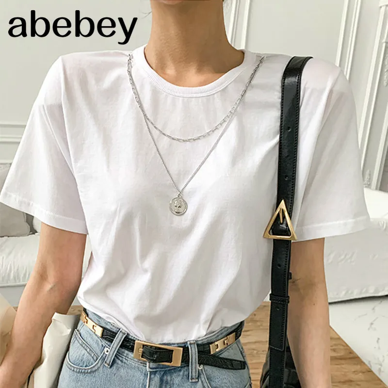 Korean Zipper Design Casual T Shirt Women O Neck Pullover Short Sleeve White Tees Summer 2021 New Ladies Top Femme
Korean Zipper Design Casual T Shirt Women O Neck Pullover Short Sleeve White Tees Summer 2021 New Ladies Top Femme