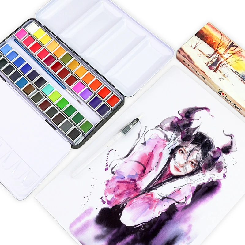Professional Solid Watercolor Set Student Pearlescent Color Watercolor Paint for Drawing Art Paint Supplies Art Supplies
Professional Solid Watercolor Set Student Pearlescent Color Watercolor Paint for Drawing Art Paint Supplies Art Supplies
