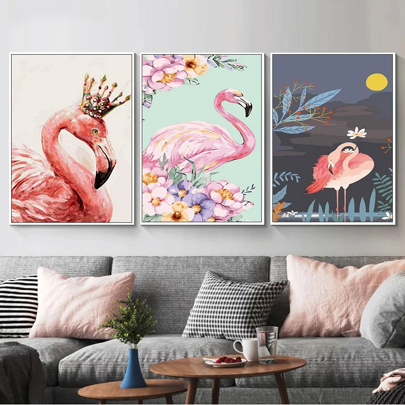 CHENISTORY 3 PC DIY Oil Painting By Numbers For Adults Children HandPainted Flamingo Animal Picture By Number Modern Home Arts
CHENISTORY 3 PC DIY Oil Painting By Numbers For Adults Children HandPainted Flamingo Animal Picture By Number Modern Home Arts