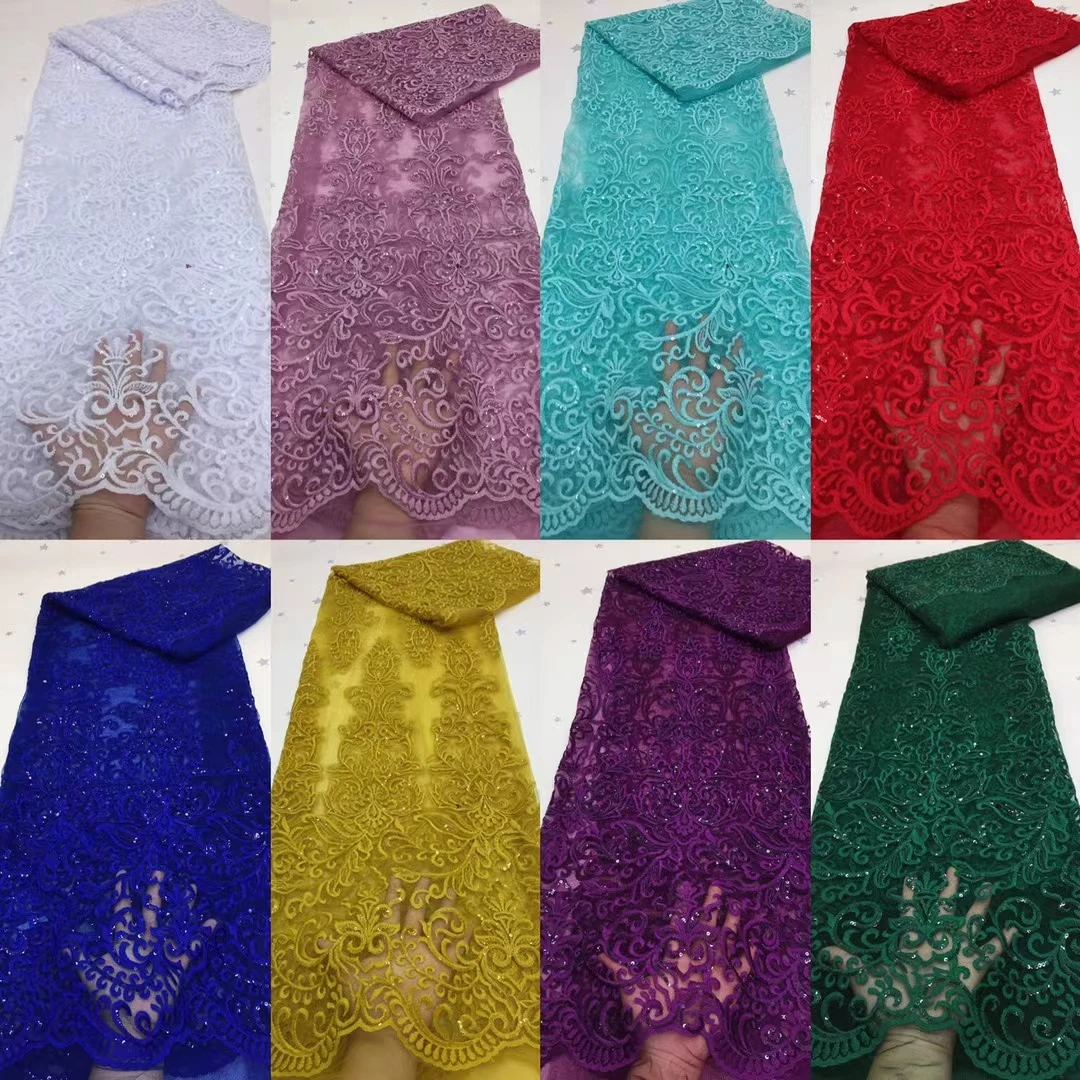 African Sequins Tulle Mesh Lace Fabric 2020 High Quality Lace Nigerian Net Lace Fabrics For Women Party Wedding X98-13
African Sequins Tulle Mesh Lace Fabric 2020 High Quality Lace Nigerian Net Lace Fabrics For Women Party Wedding X98-13
