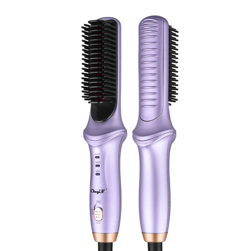 CkeyiN Electric Beard Heating Combs Hair Straightener Comb Men Flat Iron Professional Straightening Brush Styling Curling Irons
CkeyiN Electric Beard Heating Combs Hair Straightener Comb Men Flat Iron Professional Straightening Brush Styling Curling Irons