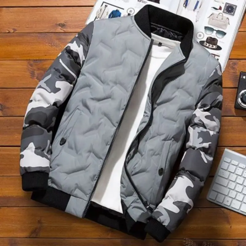 Men coat winter down cotton jacket camouflage baseball foreign trade men's cotton jacket tide brand leisure short cotton jacket
Men coat winter down cotton jacket camouflage baseball foreign trade men's cotton jacket tide brand leisure short cotton jacket