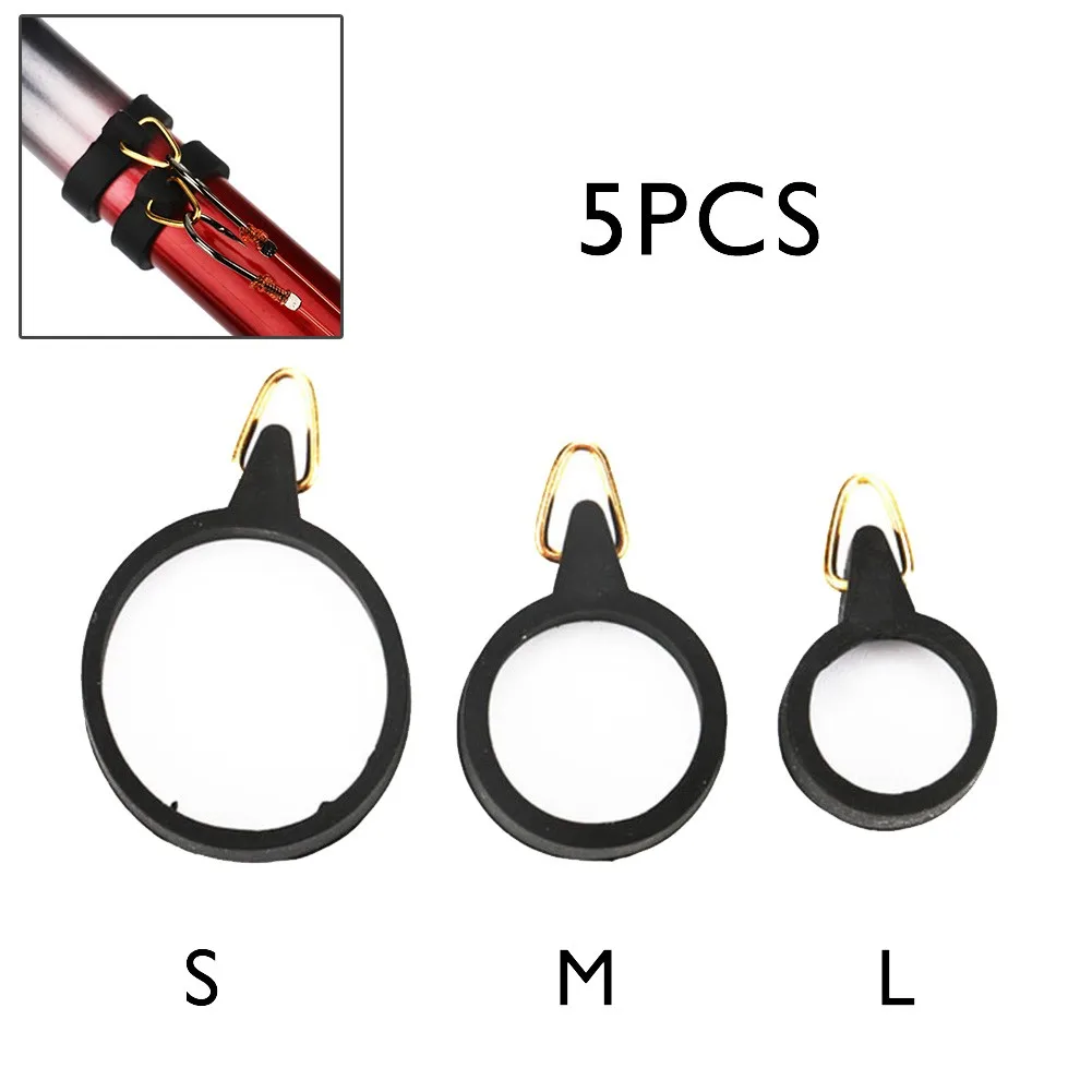 5pcs Elastic Fishing Rod Hook Ring Keeper High-elastic Fly Pole Rubber Rings Metal Holders Pesca Iscas Fish Tackle Tools S M L
5pcs Elastic Fishing Rod Hook Ring Keeper High-elastic Fly Pole Rubber Rings Metal Holders Pesca Iscas Fish Tackle Tools S M L