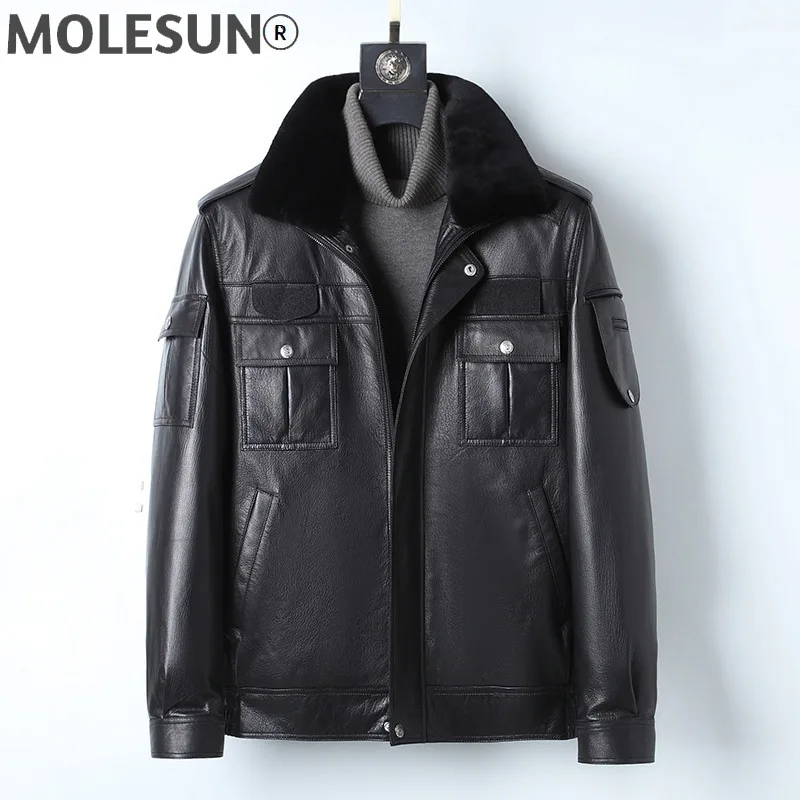 AKOOSUN Winter Jacket Men Clothing Men's Genuine Goatskin Leather Jackets Warm Real Rabbit Fur Coat Hommes Veste LXR919
AKOOSUN Winter Jacket Men Clothing Men's Genuine Goatskin Leather Jackets Warm Real Rabbit Fur Coat Hommes Veste LXR919