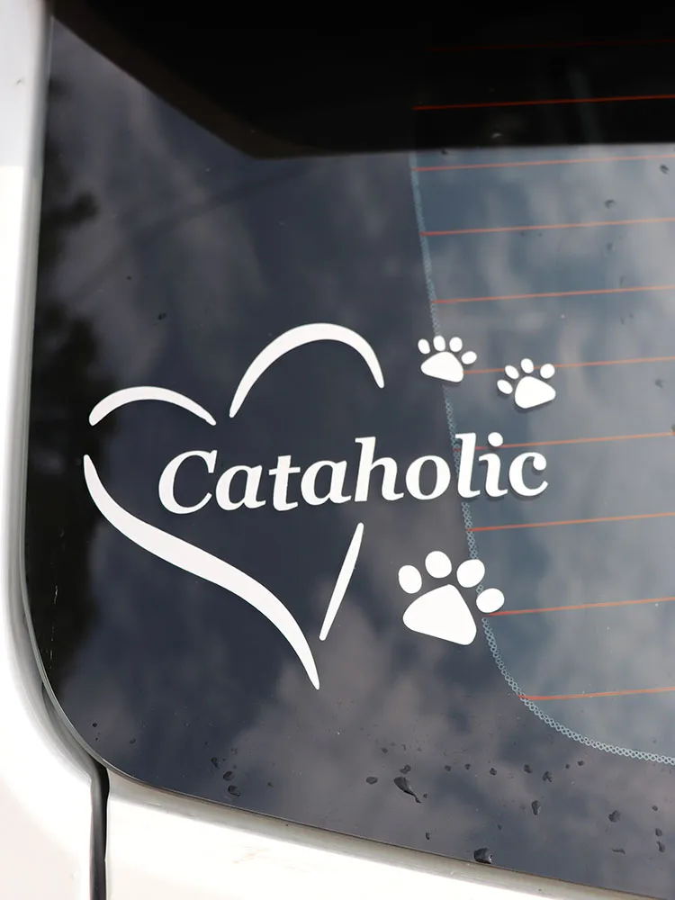 ZTTZDY 15.7*12.7CM Cataholic Car Decal Footprints Vinyl Sticker Love Black/Silver ZJ4-0186
ZTTZDY 15.7*12.7CM Cataholic Car Decal Footprints Vinyl Sticker Love Black/Silver ZJ4-0186