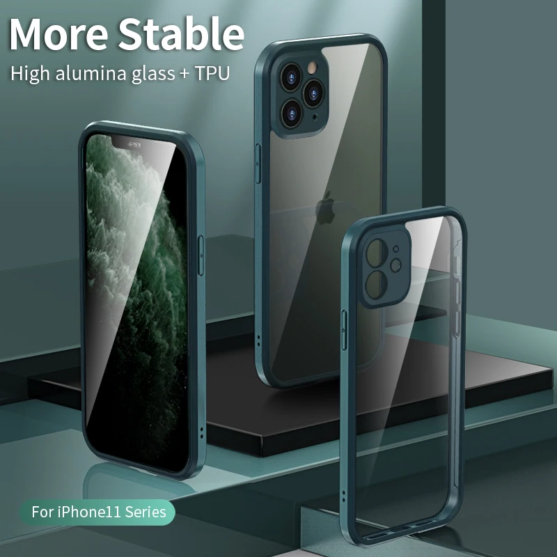 For iphone 11 Pro Max Case 360 Full Protection Double Side High Alumina Glass Case for iphone 11 Pro Case Buckle Design Bumper
For iphone 11 Pro Max Case 360 Full Protection Double Side High Alumina Glass Case for iphone 11 Pro Case Buckle Design Bumper