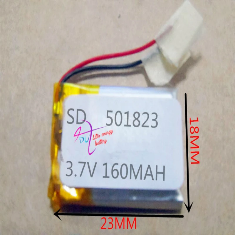 best battery brand 3.7V polymer lithium 501823 051823 160mah MP4 MP5 MP3 Bluetooth small toy recording pen | Компьютеры и офис