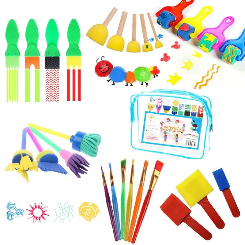 Early Learning Kids Art Craft 26 Pieces Sponge Painting Brushes Kids Painting Kits Early DIY Learning Include Foam Brush
Early Learning Kids Art Craft 26 Pieces Sponge Painting Brushes Kids Painting Kits Early DIY Learning Include Foam Brush