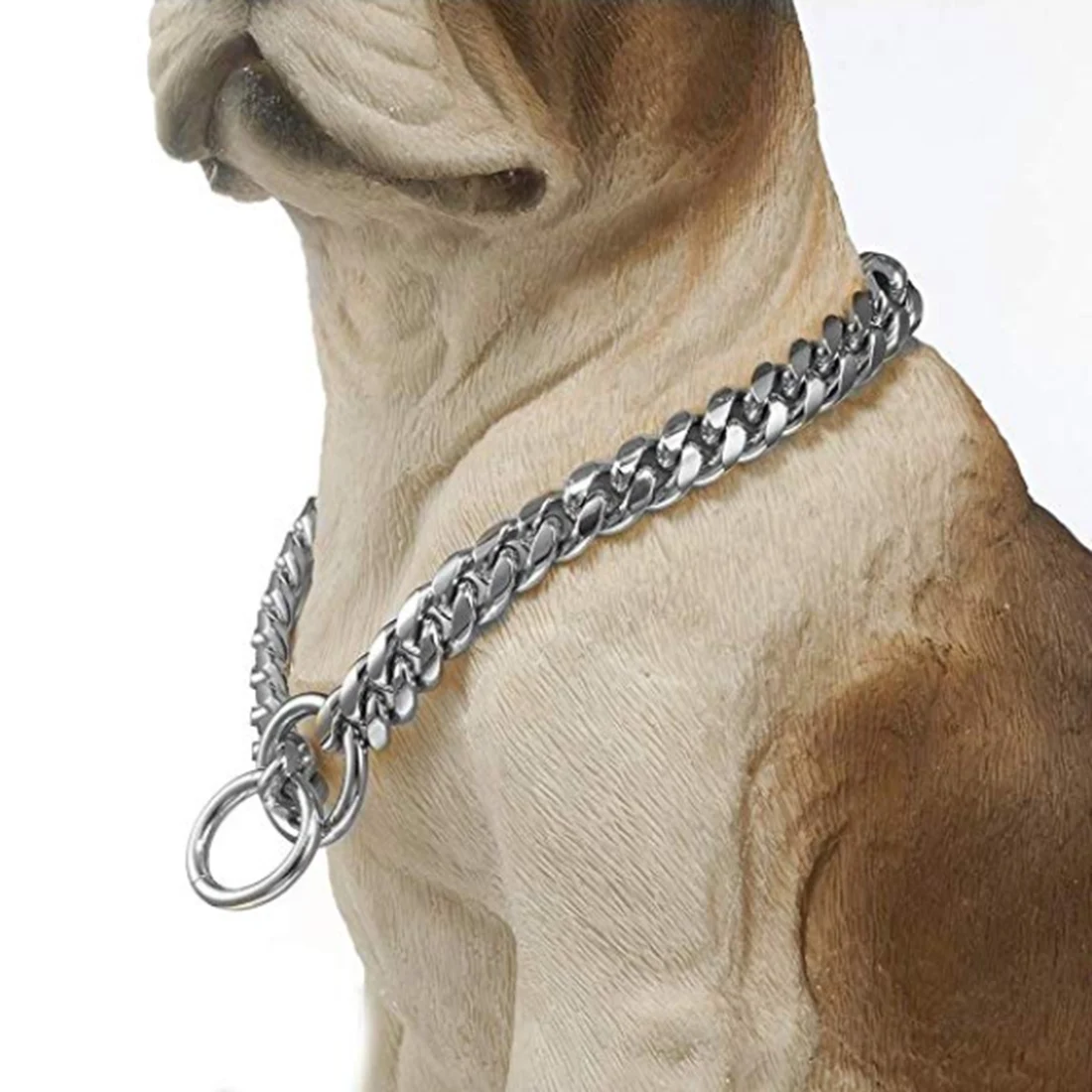 12MM Trendy Duty Pet Choker Silver Color Miami Cuban Curb Stainless Steel Chain For Shepherd Dog, Labrador, Rottweiler, Bulldog
12MM Trendy Duty Pet Choker Silver Color Miami Cuban Curb Stainless Steel Chain For Shepherd Dog, Labrador, Rottweiler, Bulldog