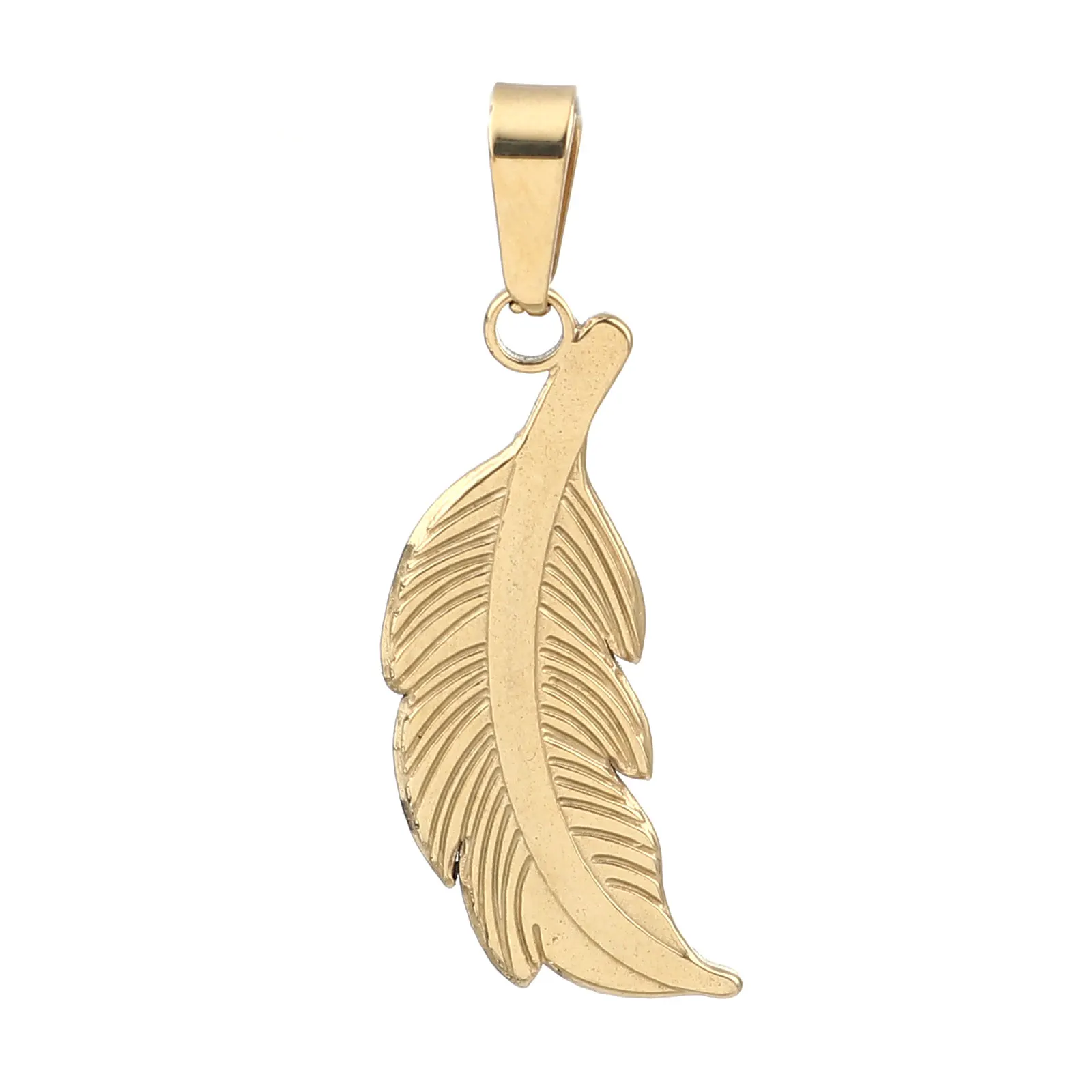 Vintage Gold-plated Stainless Steel Pendant Feather/key Charm with Melon Buckle Rectro DIY Jewelry Necklace Accessories Gift-1PC
Vintage Gold-plated Stainless Steel Pendant Feather/key Charm with Melon Buckle Rectro DIY Jewelry Necklace Accessories Gift-1PC