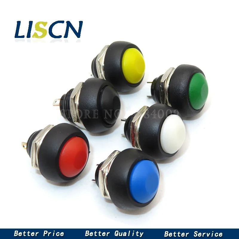 5PCS 12mm PBS-33B Waterproof Momentary ON OFF Push Button Swithch Mini Round Switch 
5PCS 12mm PBS-33B Waterproof Momentary ON OFF Push Button Swithch Mini Round Switch