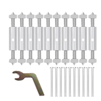 10 Pairs 86 Type Wall Switch Cassette Lower Case Damage Repair Tools Adjustable Length Bracket Rod Lever Socket Screw
10 Pairs 86 Type Wall Switch Cassette Lower Case Damage Repair Tools Adjustable Length Bracket Rod Lever Socket Screw