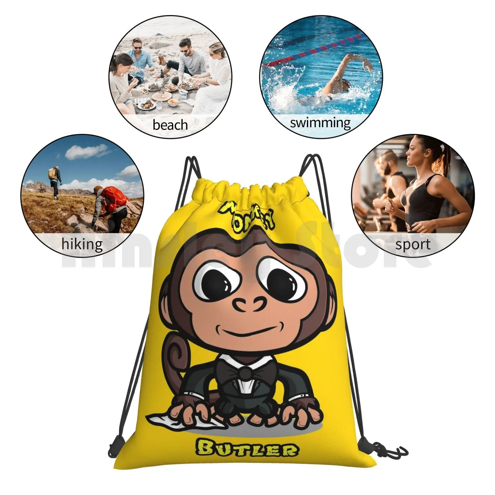 Monkey Butler 2019 Backpack Drawstring Bags Gym Bag Waterproof Monkey Butler Cool Cute Funny Weird Comedy Ape Simian Chibi
Monkey Butler 2019 Backpack Drawstring Bags Gym Bag Waterproof Monkey Butler Cool Cute Funny Weird Comedy Ape Simian Chibi