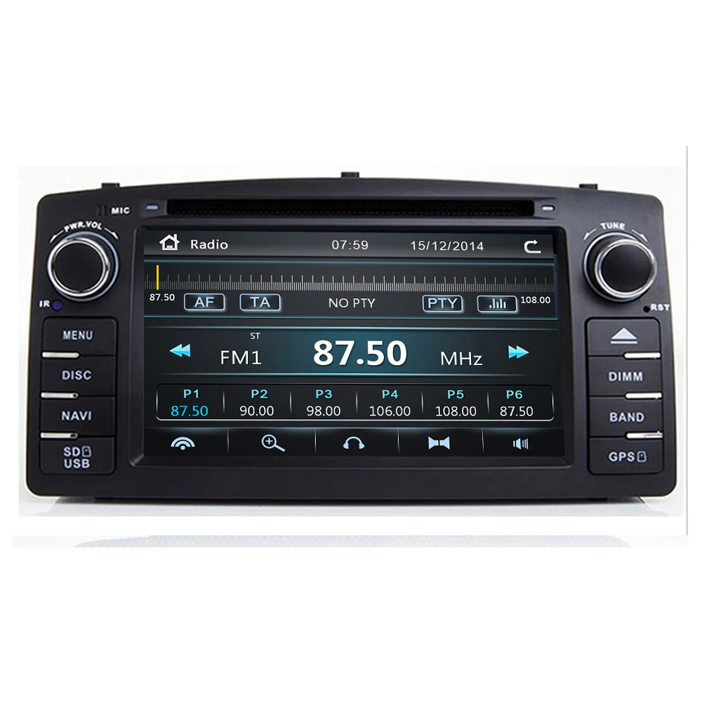 Лучший автомобильный DVD плеер 2 Din для Toyota Corolla E120 BYD F3 2000 2005 2006 GPS радио мультимедиа