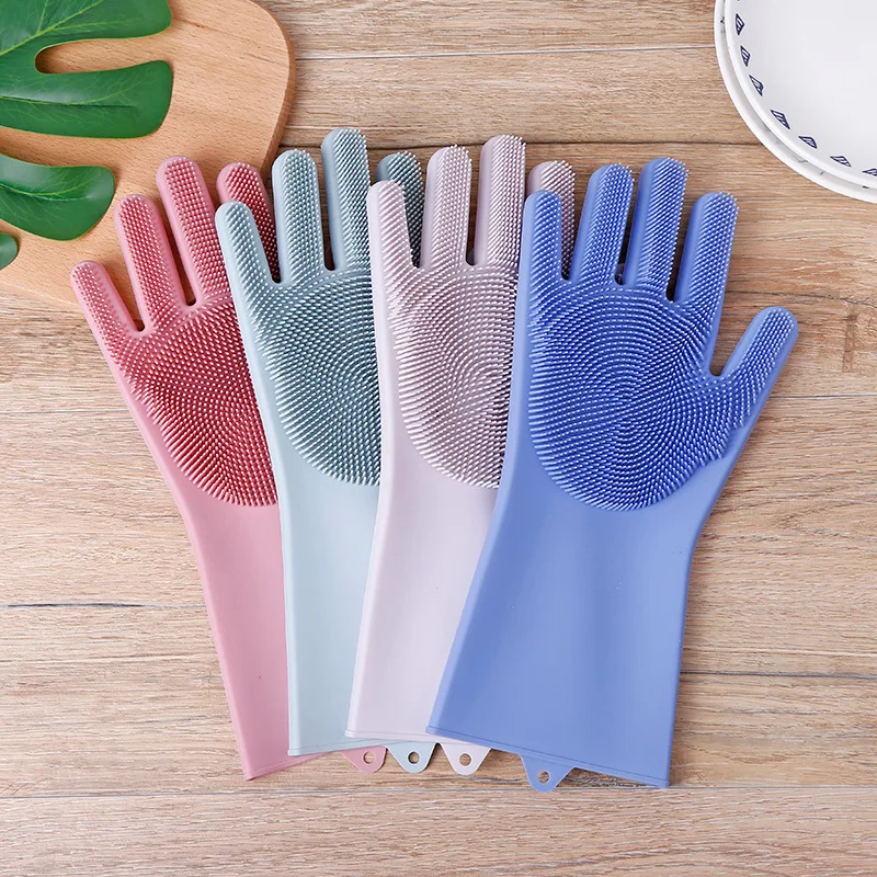Silicone Dishwashing Gloves Dishwashing Brush Housework Gloves Kitchen Gloves Magic Household Gloves
Silicone Dishwashing Gloves Dishwashing Brush Housework Gloves Kitchen Gloves Magic Household Gloves