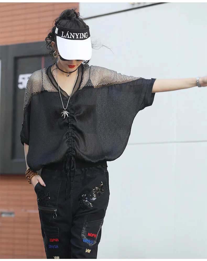 2021 Summer Loose Design Ladies Mesh Tees Women Plus Size T-shirts Girls V Neck Casual Street Style Tops Big Size Red Tops XC530
2021 Summer Loose Design Ladies Mesh Tees Women Plus Size T-shirts Girls V Neck Casual Street Style Tops Big Size Red Tops XC530