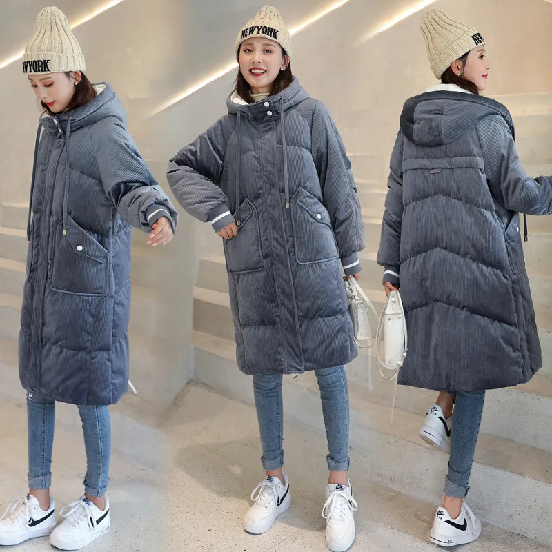 Women Long Winter Jacket Coat Slim Velvet Hooded Windproof Down Jacket Oversize Cotton padded Parkas Outwear
Women Long Winter Jacket Coat Slim Velvet Hooded Windproof Down Jacket Oversize Cotton padded Parkas Outwear